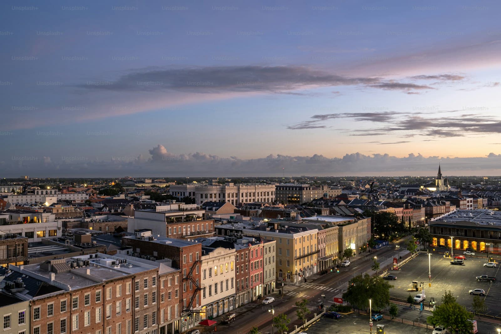 Shreveport, Louisiana cityscape and street view